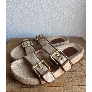 J Crew Raffia Marlow Sandals 9